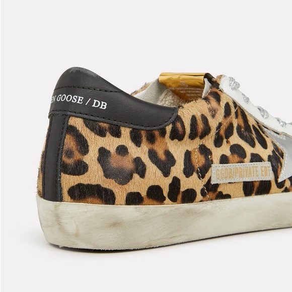 Golden Goose superstar, leopard, metallic laces. Size 39. - Picture 9 of 10